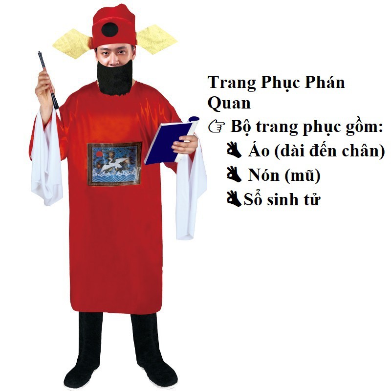 Trang Phục Hóa Trang Halloween Dành Cho Nam và Nữ, Bộ Đồ Hóa Trang Halloween Kinh Dị Hắc Bạch Vô Thường