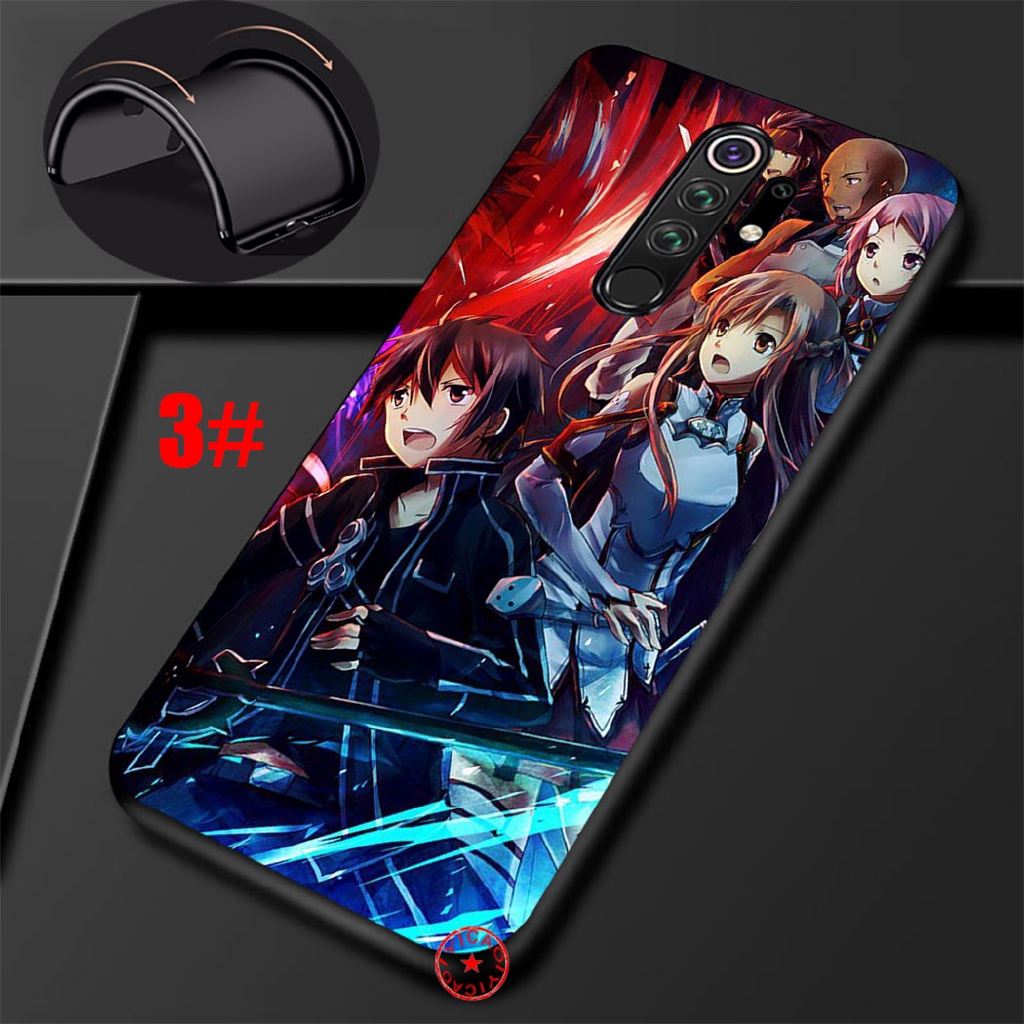 Ốp điện thoại silicon mềm in hình anime Sword Art Online mẫu AC185 cho Xiaomi Redmi Note 8 7 6 5 Pro 5A Prime