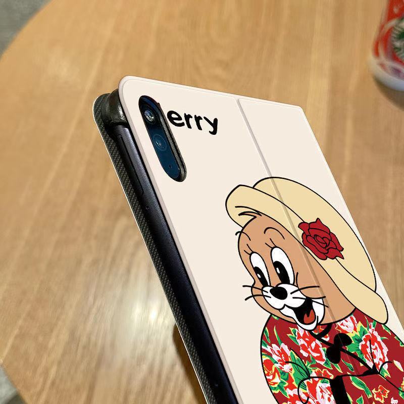 Bao Da Máy Tính Bảng In Hình Tom Và Jerry Cho apple ipad air ipad mini 123456 Bao Da Máy Tính Bảng Thời Trang Cho ipad 8.3inch 9.7inch 11inch 10.2inch Ốp