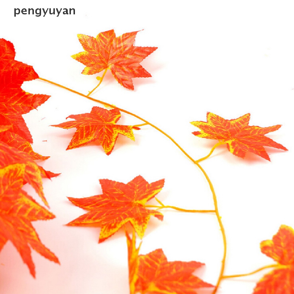 [pengyuyan] Hoa Lá Phong Đỏ Giả Trang Trí Nhà Cửa Sân Vườn