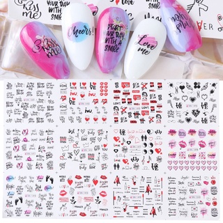 Set 12 Sticker Dán Móng Nghệ Thuật