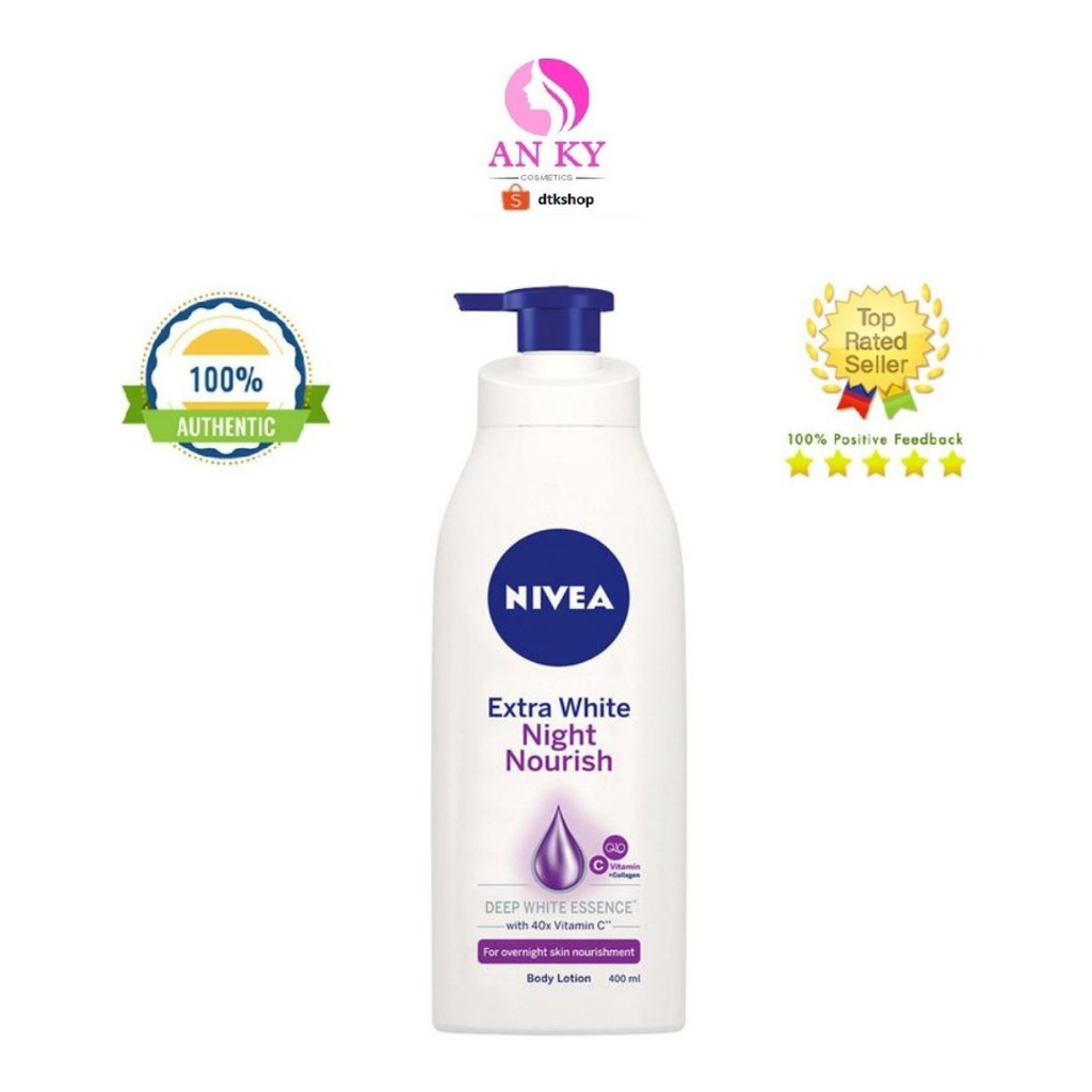 Sữa Dưỡng Thể Giúp Săn Da Và Dưỡng Trắng Nivea Ban Đêm 400ml 88126