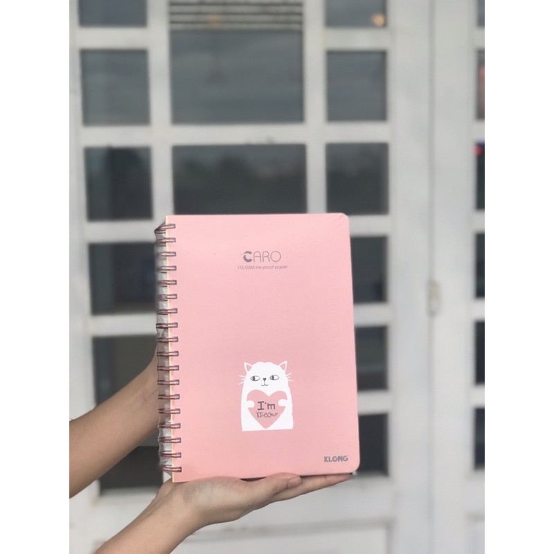 SỔ KLONG B5 200 trang CARO GÁY LÒ XO SIÊU DÀY (Đọc mô tả) - SỔ BULLET JOURNAL