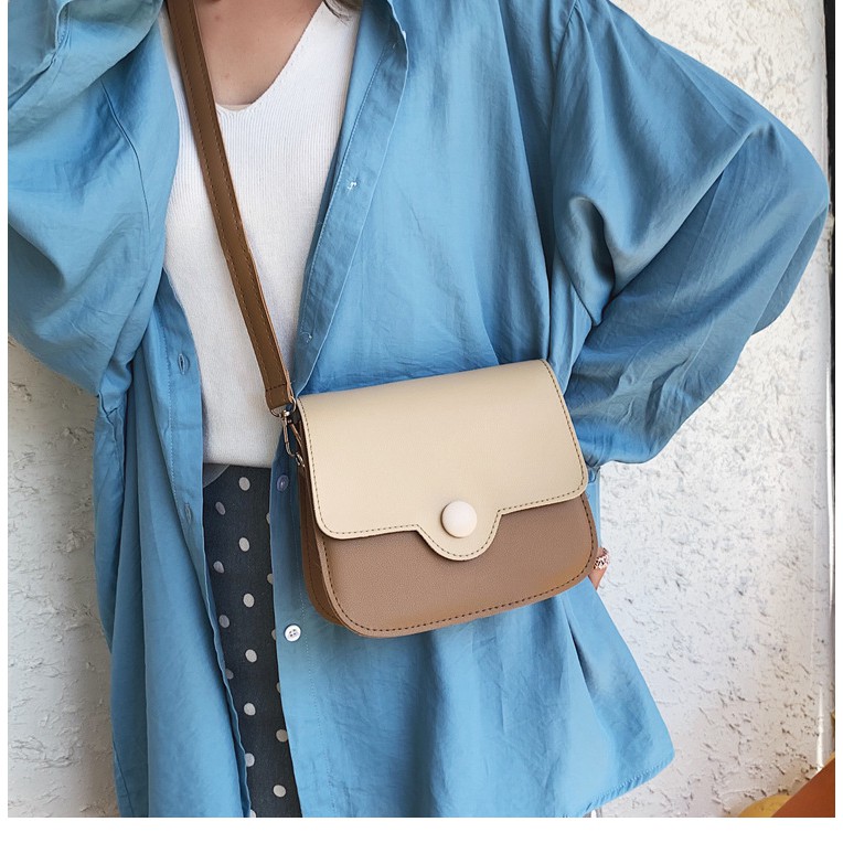 TÚI ĐEO CHÉO NỮ BẦU KHUY PHỐI MÀU TT 9 | BigBuy360 - bigbuy360.vn