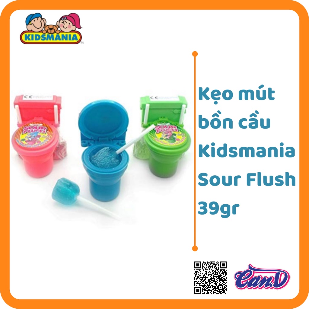 Mã 157FMCGSALE giảm 8% đơn 500K Kẹo mút bồn cầu Kidsmania Sour Flush 39gr thumbnail
