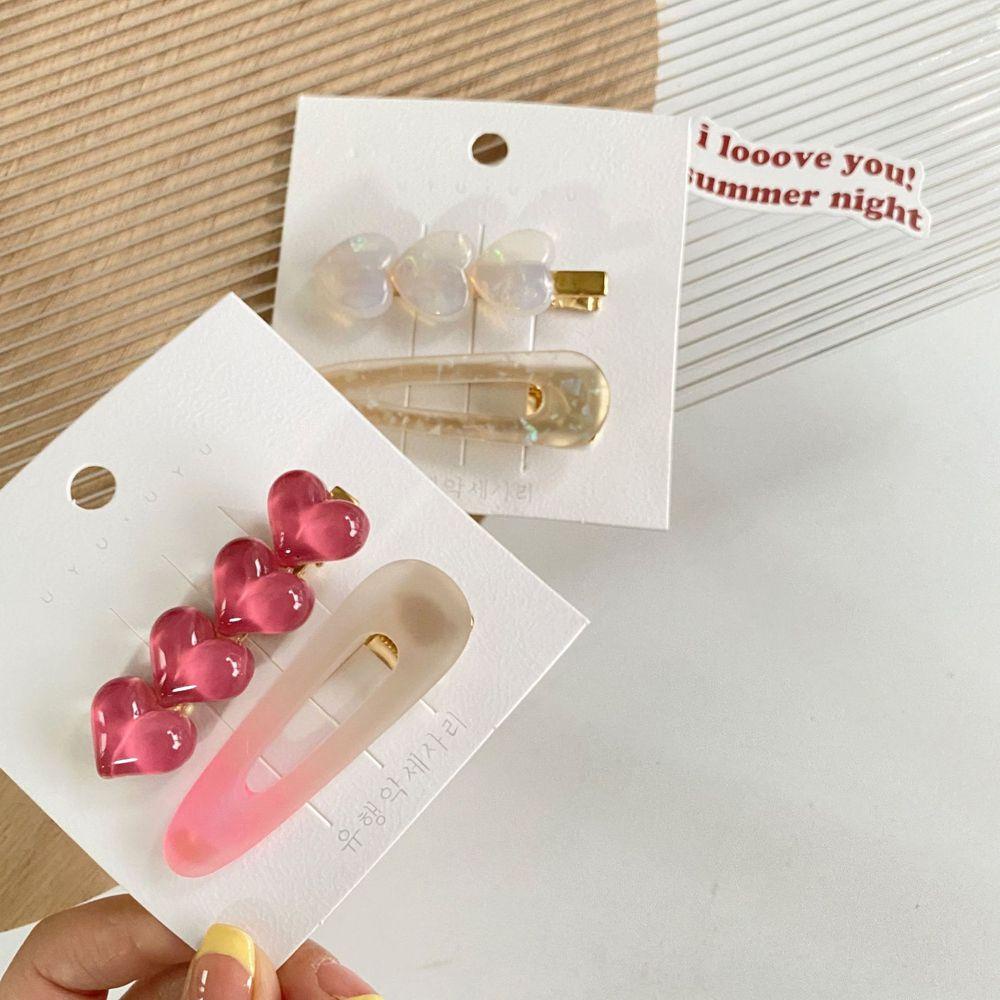 Kẹp Tóc Mỏ Vịt Màu Gradient Ngọt Ngào Phong Cách Hàn Quốc Cho Nữ