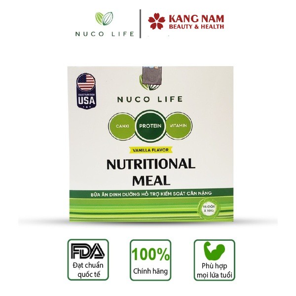 Bữa ăn dinh dưỡng hỗ trợ kiểm soát cân nặng Nuco Life Nutritional Meal 400g