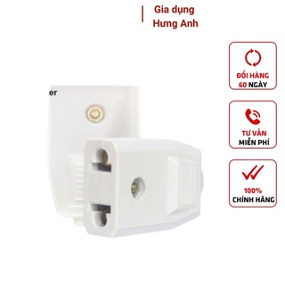 Phích cắm điện 1 phích âm + 1 phích dương cao cấp