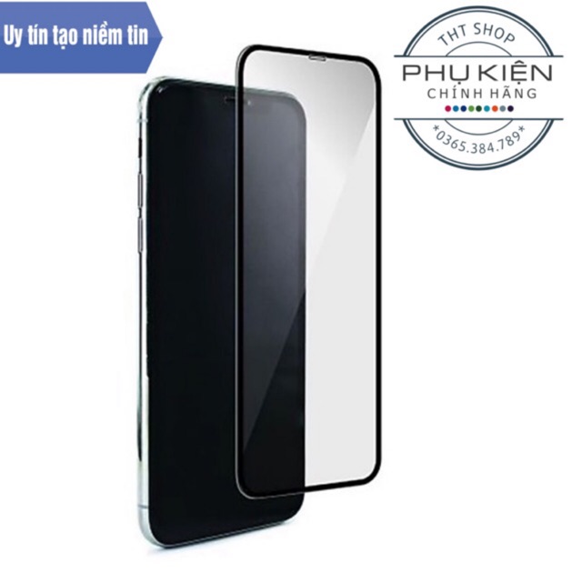 Kính cường lực iphone chống vân tay - Miếng dán màn hình full màn cho iphone  6/7/8/x/11/11promax THTOFFICIAL
