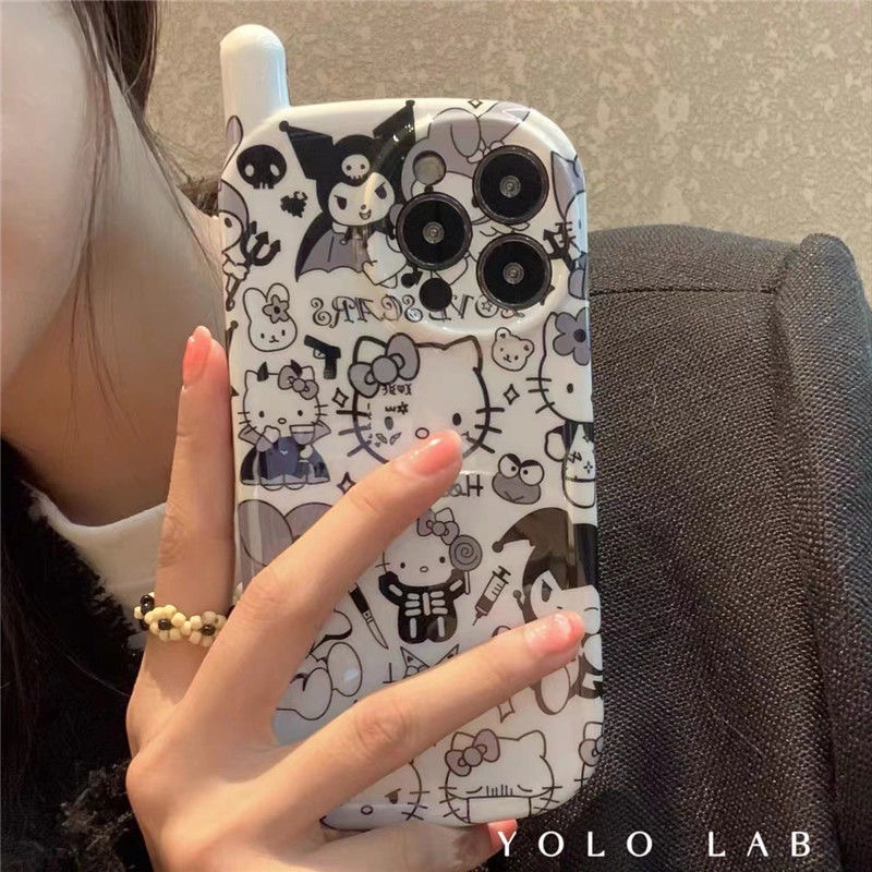 Ốp Điện Thoại Hình Hello Kitty Cho iPhone 13 Pro Max 12 Pro Max 11 Pro Max 7 8 Plus SE 2020 Xs Max XR