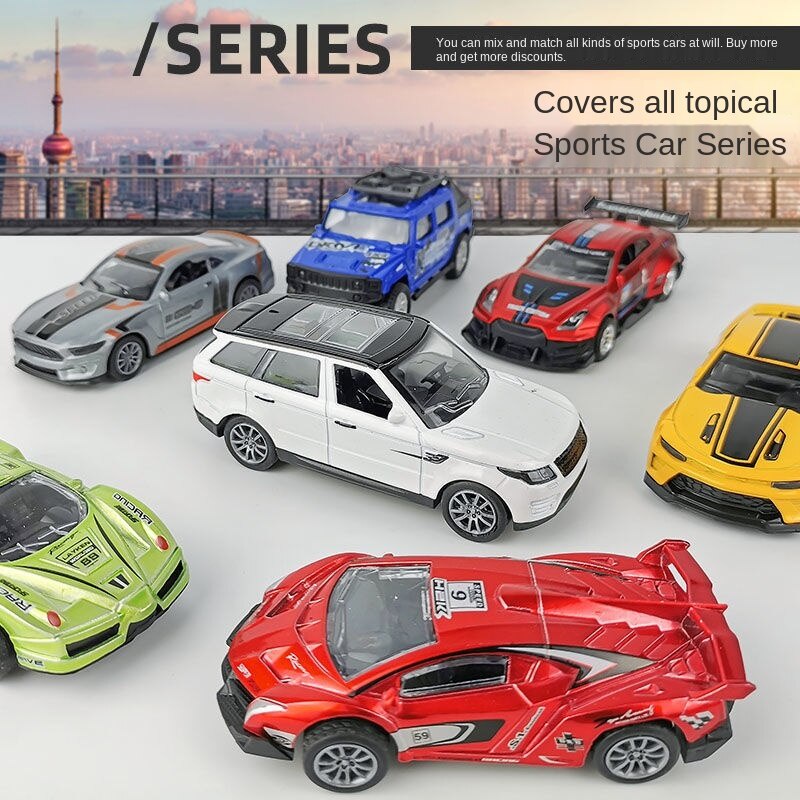 Alloy Car Model Boy's Car Sports Car Racing Simulation Car Model Toy Car Metal Car Children's Toy