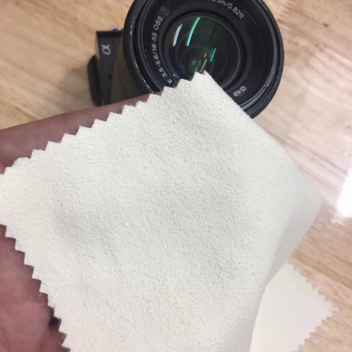 Khăn lau lens da cừu khổ 15x20CM