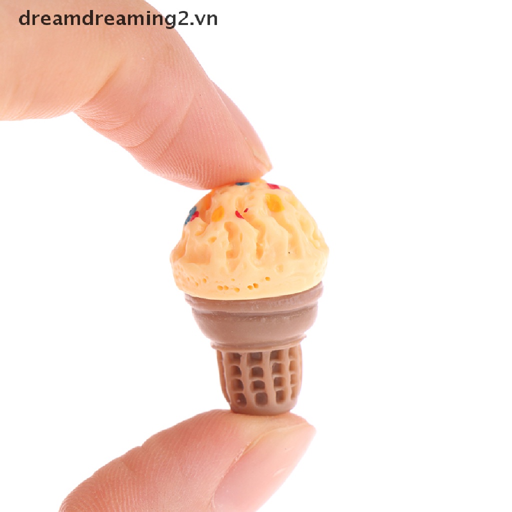 Bộ 5 Que Kem mini Nhiều Màu Sắc Dùng Trang Trí Nhà Cửa