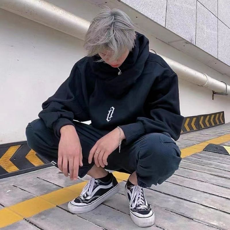 Áo Hoodie HipHop Unisex phiên bản cổ trùm khí chất