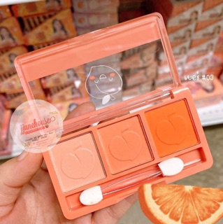 🍑 BẢNG PHẤN MÁ NOBLE PEACH 3 Ô