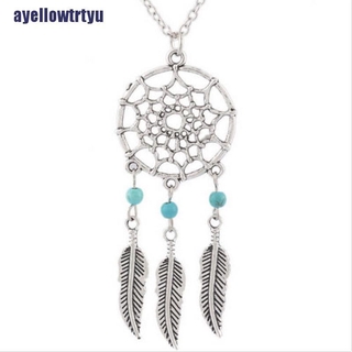 vòng cổ Mặt Dreamcatcher Đính Đá Ngọc Lam