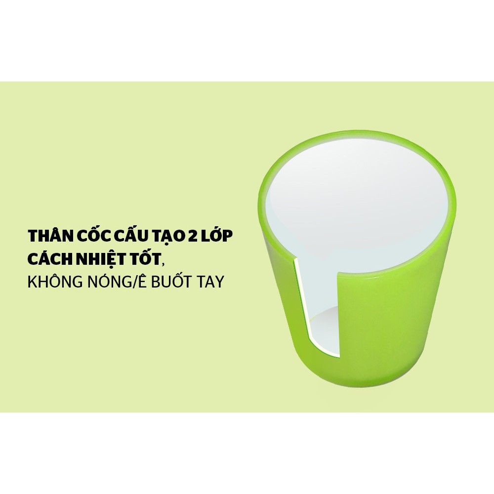 Cốc cách nhiệt 2 lớp BIOZONE KB-CU310