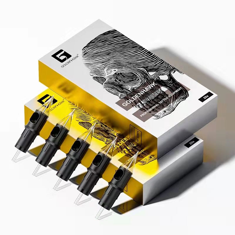 Set 20 Kim Xăm Tích Hợp Kim Hình Đại Bàng Màu Vàng Goldhawk Dùng Một Lần