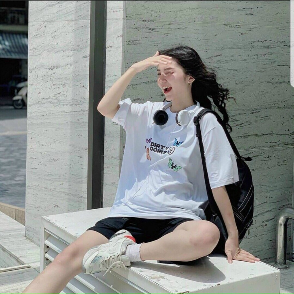 Áo thun tay lỡ Unisex nam nữ Áo phông oversize form rộng Ulzzang Streetwear By steven.factory