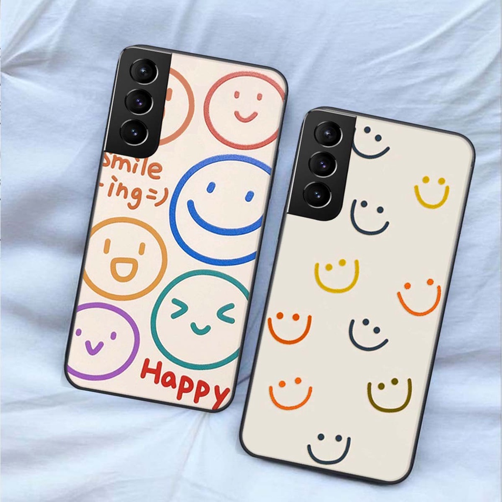Ốp lưng Samsung S21 / S21 FE mặt cười Smile dễ thương. Vỏ lưng SS galacao cấp loại 1