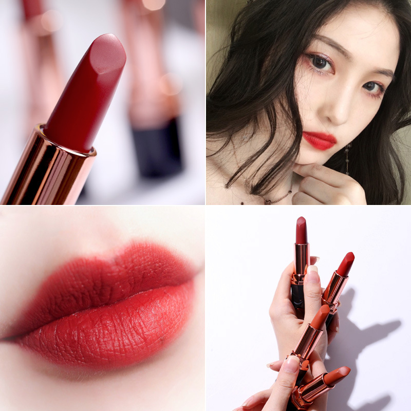 Nude Lipstick Makeup 6 Colors Silky Matte Long-lasting Lip Stick Make Up Sexy High Pigmented Women Lips Cosmetics