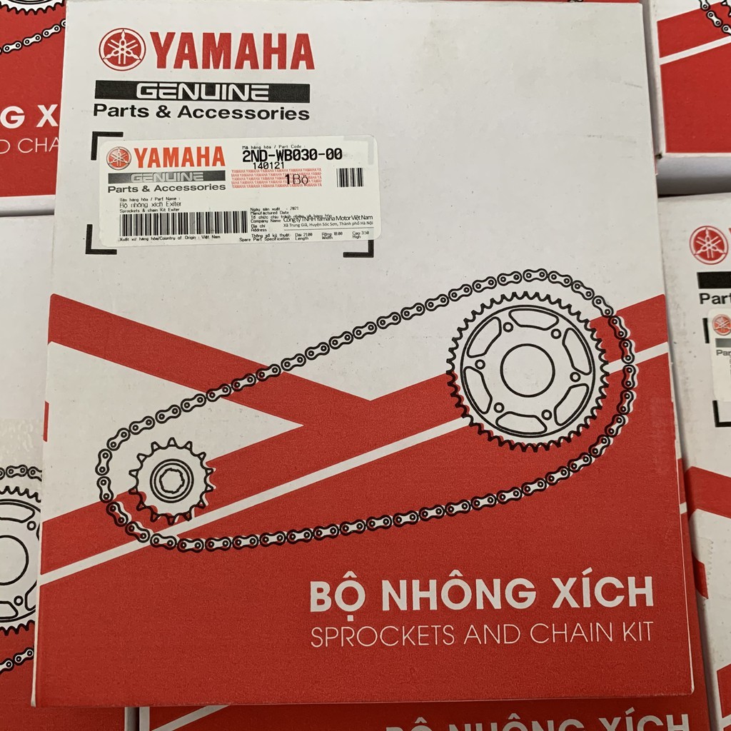 Bộ nhông xích, nhông sên đĩa cho xe số JUPITER FI CHÍNH HÃNG YAMAHA