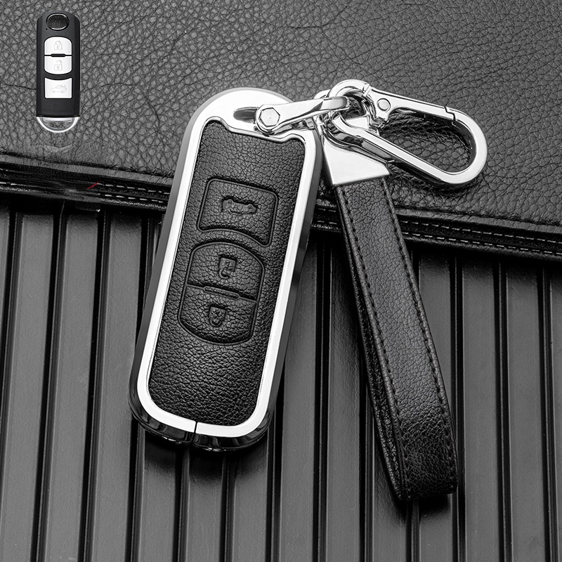 Vỏ Bảo Vệ Chìa Khóa Điều Khiển Từ Xa Cho Xe Hơi Mazda 2 3 6 Atenza Axela Demio CX-5 CX5 CX-3 CX7 CX-9 2015 2016 2017 2018 2019