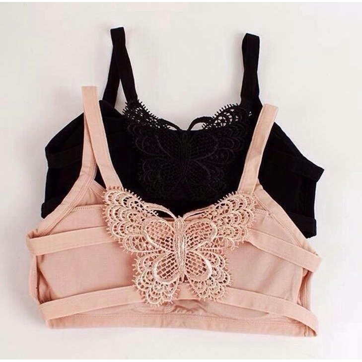 Áo Lót Lá cotton không gọng học sinh kèm đệm mút cao cấp 3/4/6 dây, dây chéo/bướm QUINN BRA - Áo ngực Bra Thái hai dây | BigBuy360 - bigbuy360.vn