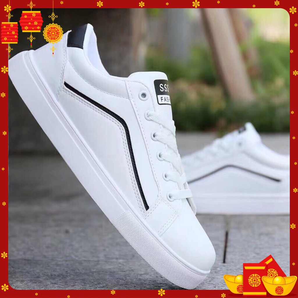 Giày thể thao nam màu trắng cực chất