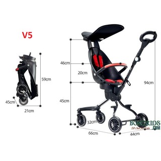 [Shopee siêu rẻ] XE ĐẨY 2 CHIỀU 3 TƯ THẾ V3/V5