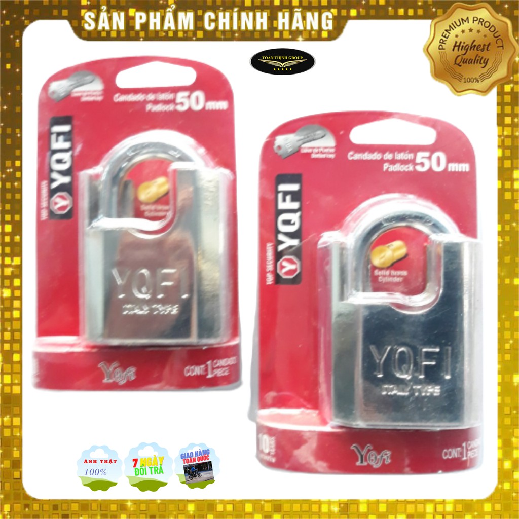Ổ Khóa Cửa YQFI  Chống Cắt 50mm - 60mm Công Nghệ ITALY Chính Hãng, Chất Liệu Thép Siêu Cứng Siêu Bền