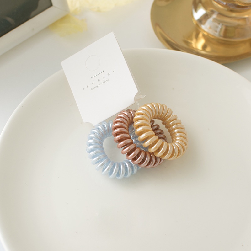 Combo 3 cột tóc lò xo ánh bạc Mua Tất (muatatshop)