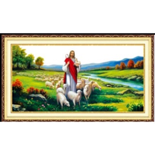 Tranh gắn đá chua chăn chiên đá Abc kt 147x75cm