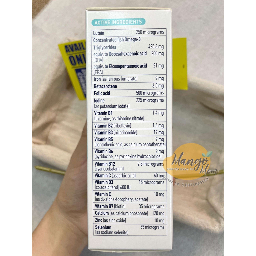 - Elevit Bú Breastfeeding 60 viên Úc - Vitamin tổng hợp cho mẹ sau sinh