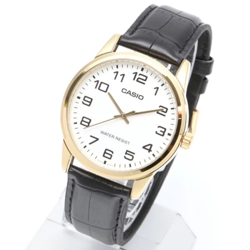 Đồng hồ nam dây da Casio chính hãng Anh Khuê MTP-V001GL-7BUDF