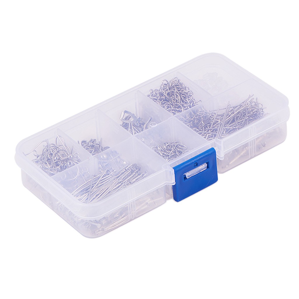 Hộp 710 Móc Khuyên Tai Làm Trang Sức DIY Tiện Lợi Dễ Sử Dụng