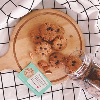 Bánh quy ăn kiêng bột mì nguyên cám hạnh nhân chocolatechip