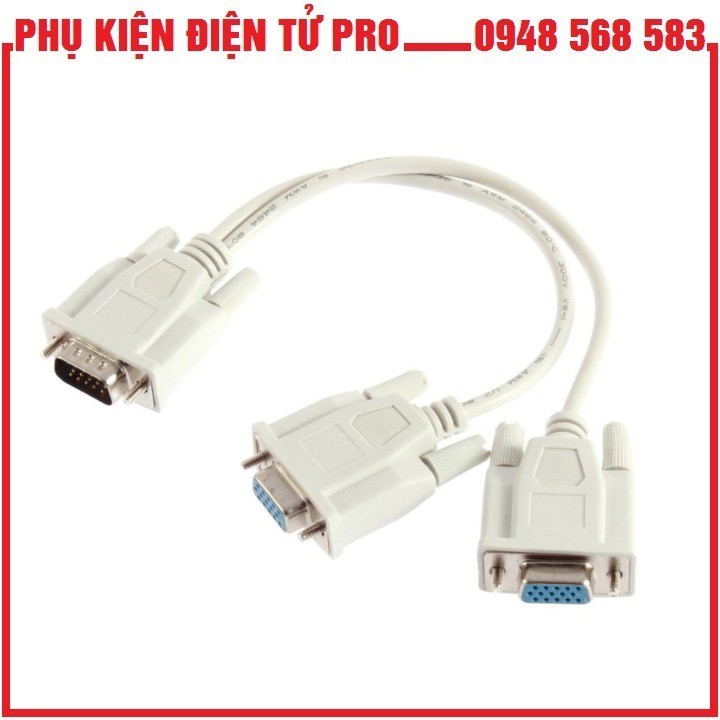 Dây Chia Cổng Vga 1 Ra 2 Trắng