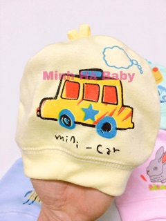 Sét 2 mũ nỉ cotton cho bé sơ sinh (sỉ,lẻ)