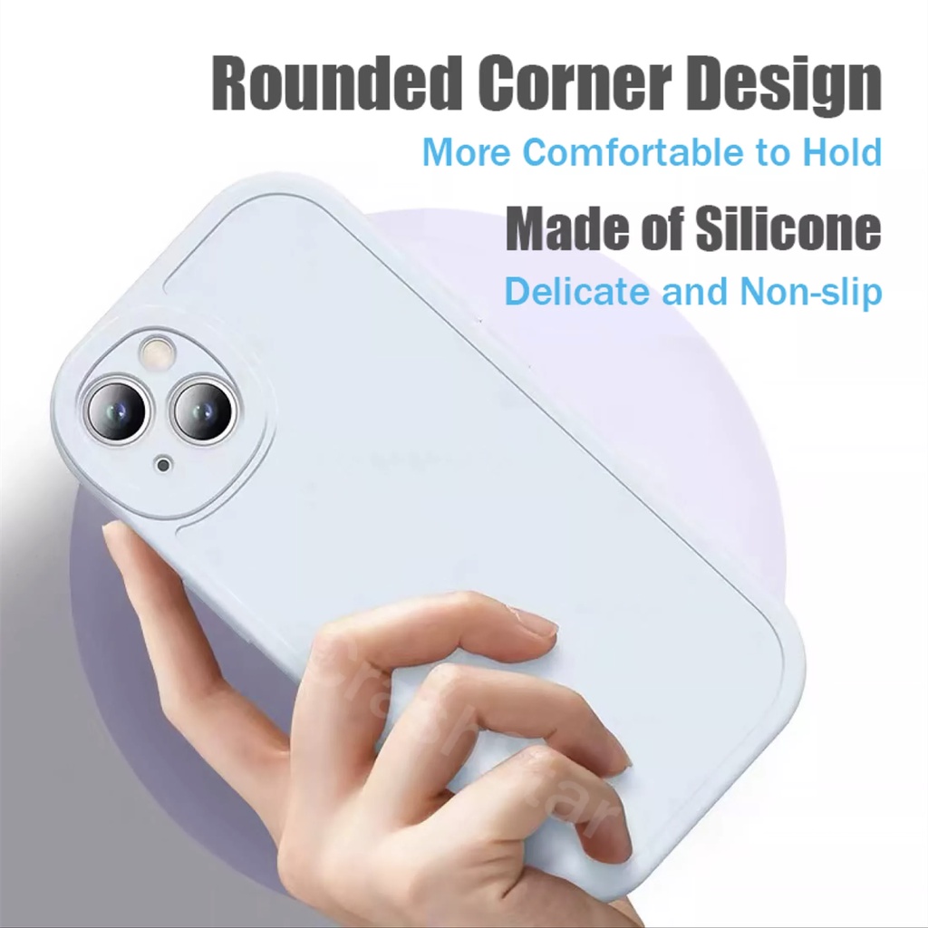 ốp lưng silicone lỏng Vỏ điện thoại mềm màu kẹo Tương thích Đối với iPhone 7 plus 8 plus x xs max xr 13 pro max12 11 pro max Vỏ TPU chống sốc