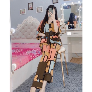 Bộ Lụa Cánh Dơi ÁO CỘC QUẦN DÀI