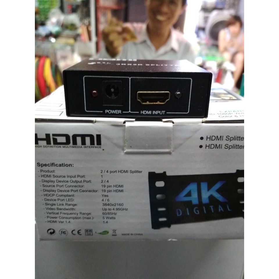 Bộ chia HDMI 1 ra 2 HDMI Splitter 1 To 2