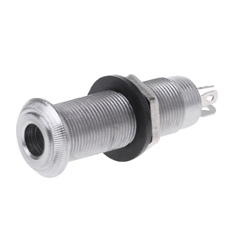 1 Jack Cắm Đầu Ra 1 4 Phần Bằng Chrome Cho Đàn Guitar Bass