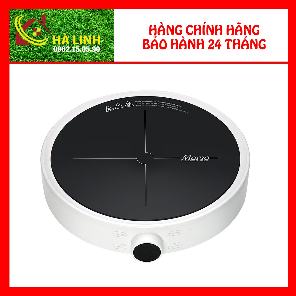 Bếp điện từ cảm ứng Sunhouse Mama SHD6872, Công suất 2000W, Tặng nồi lẩu vung kính