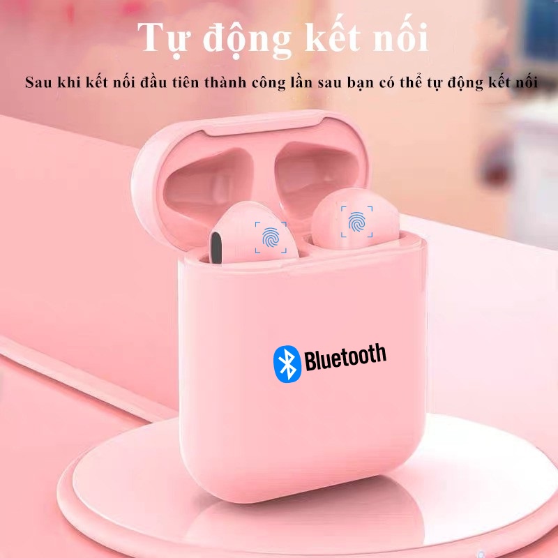 Tai Nghe Bluetooth Không Dây Thể Thao J12 TWS 5.0 Nghe Nhạc, Chơi Game Độ Trể Thấp J12_Mau - Arucas