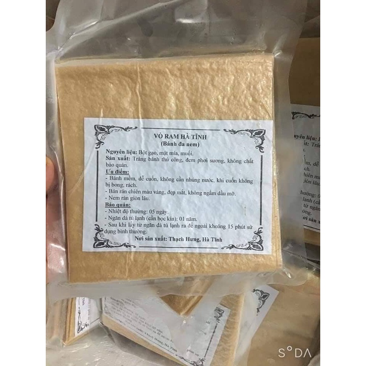 Bánh Ram Hà Tĩnh, Nem Rán, Bánh Cuốn Nem , Đặc biệt giòn ngon, loại đặc biệt. 1 TỆP 410GRAM đã hút chân không-VT05