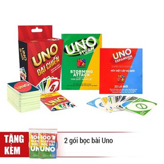 Combo UNO STORM BATTLE (bản Full) tặng 2 Gói bọc bài Uno