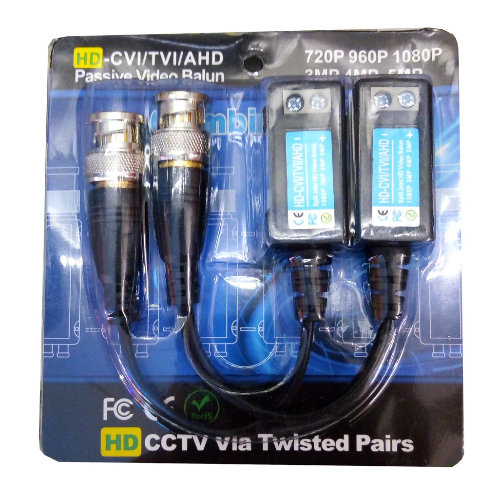 Cáp Balun Camera Full HD vặn vít