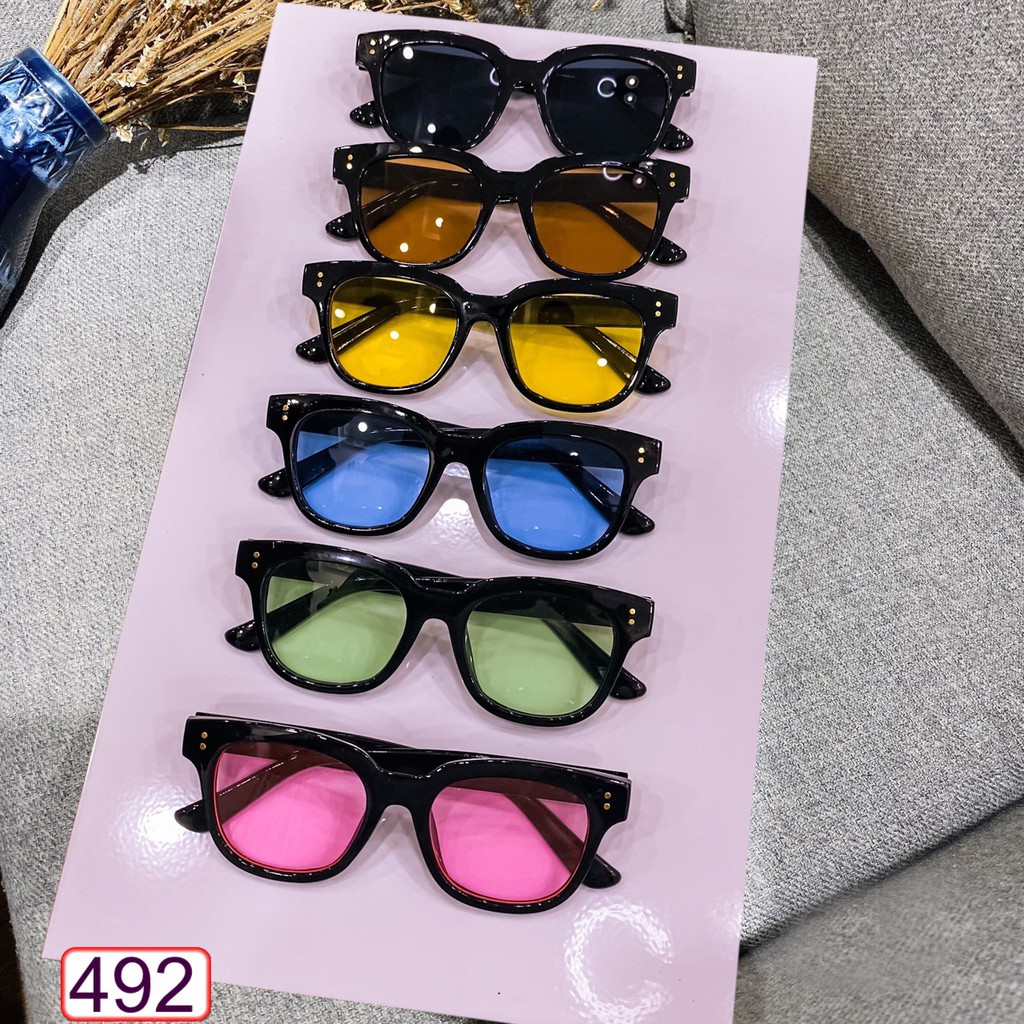 MẮT KÍNH THỜI TRANG 2 CHẤM DỌC NHIỀU MÀU 492 HOT TREND SIÊU CÁ TÍNH | BigBuy360 - bigbuy360.vn