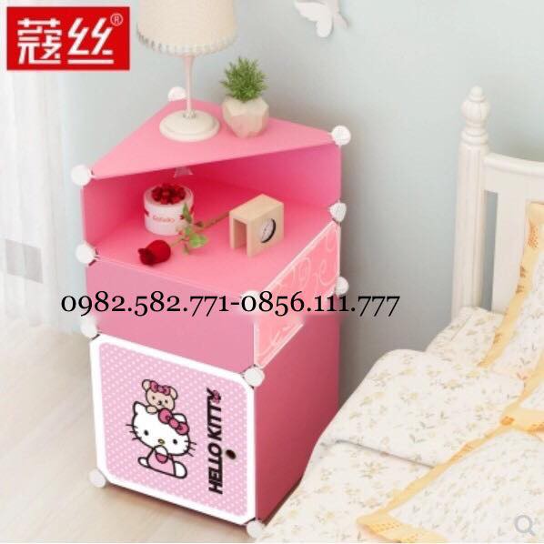 Tủ nhựa lắp đầu giường mini kích thước 75x39x37cm